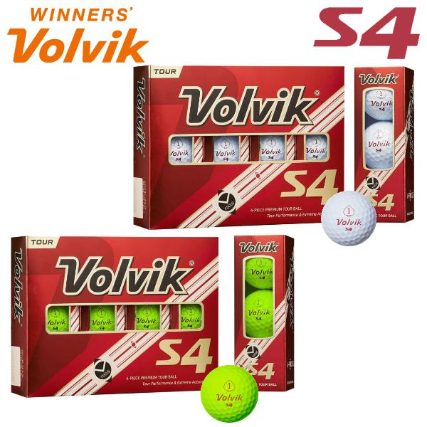 送料無料 期間限定送料無料 ボルビック S4 8周年記念イベントが ゴルフボール 1ダース 2021モデル 12P Volvik ヴォルビック Golf