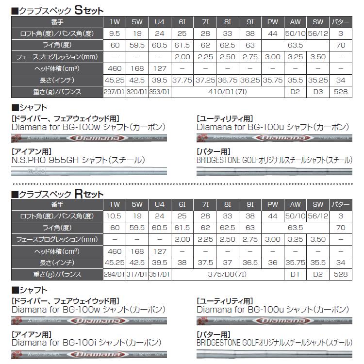 【期間限定】 ブリヂストン BG-100 メンズ ゴルフクラブセット クラブ11本＋キャディバッグ 【sbn】｜g-zone｜08