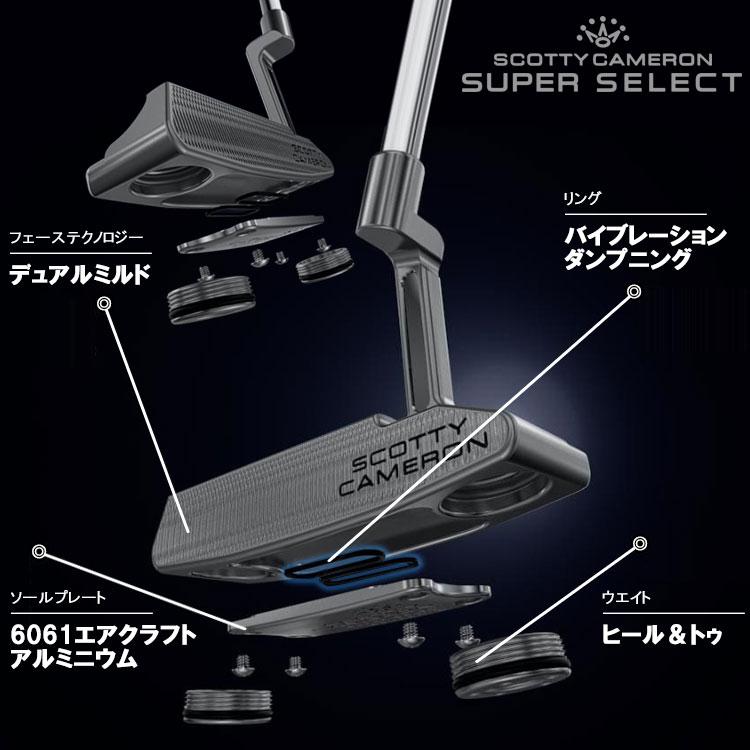 【期間限定】 日本仕様 タイトリスト スコッティキャメロン スーパー セレクト パター レフティ SUPER SELECT 2023モデル 【sbn】