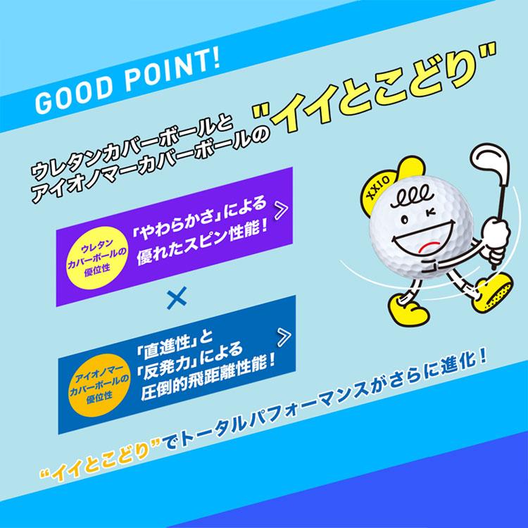 【期間限定】【送料無料】 ゼクシオ リバウンド ドライブ2 ゴルフボール 1ダース 12球入り 2023モデル 【sbn】｜g-zone｜03