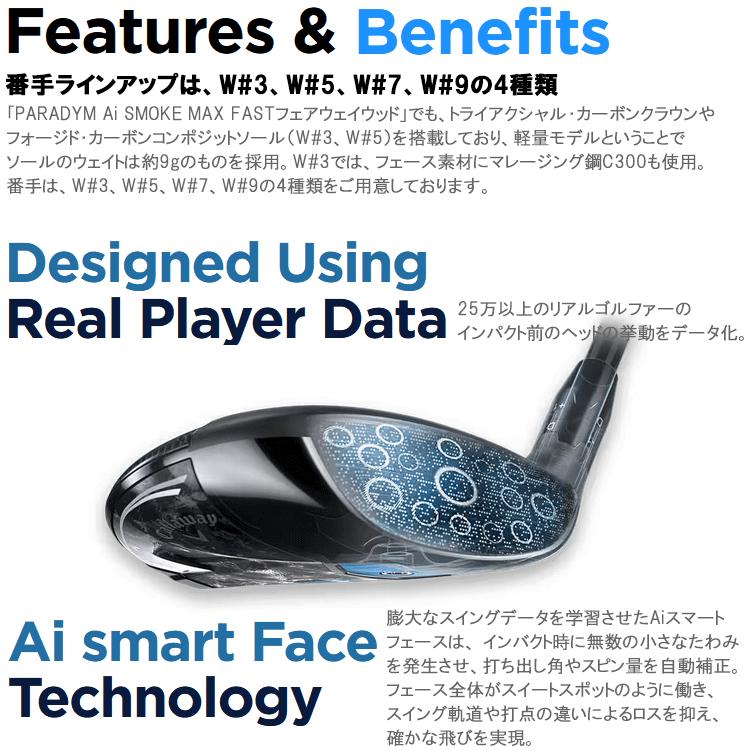 Callaway（キャロウェイ） 【期間限定】 パラダイム Ai SMOKE MAX FAST