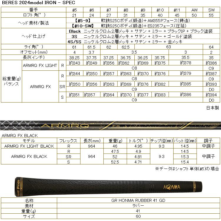 HONMA GOLF（本間ゴルフ） (期間限定) ホンマ ゴルフ BERES 09 ベレス