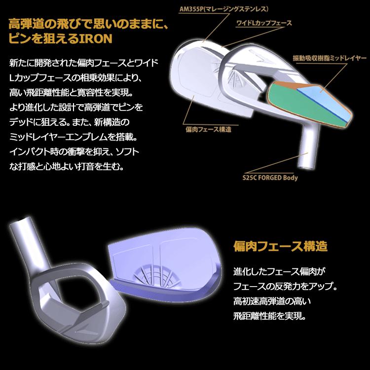 【期間限定】 ホンマ ゴルフ BERES 09 ベレス 3S ★★★ アイアン レディース 5本セット 2024モデル 【sbn】｜g-zone｜05