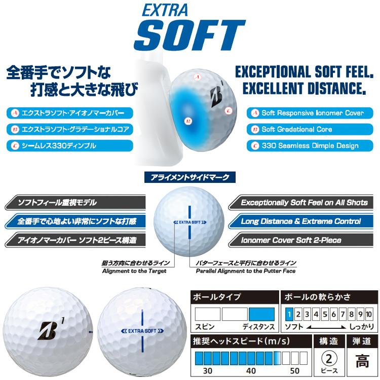 BRIDGESTONE GOLF ブリヂストンゴルフ EXTRA SOFT ゴルフボール 1
