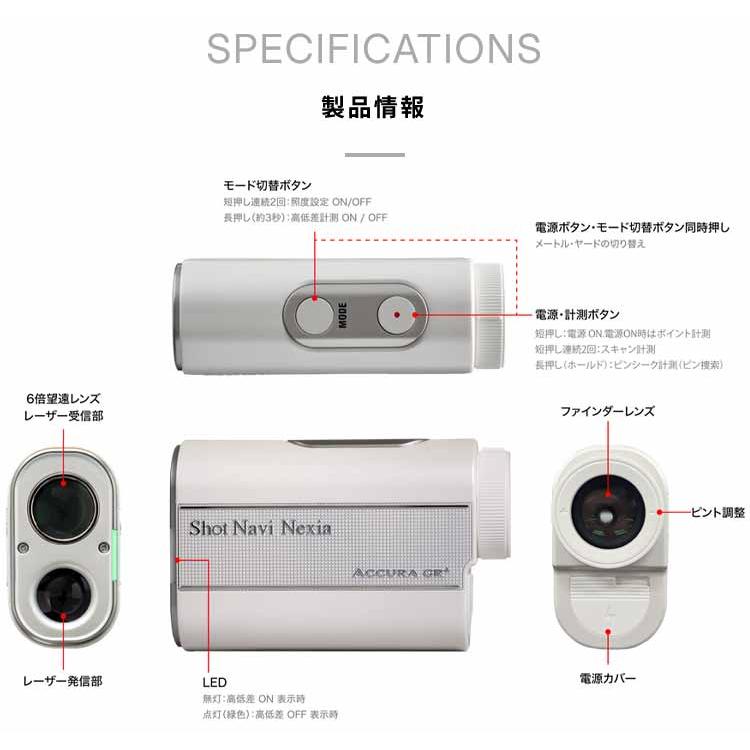 ShotNavi（ショットナビ） アキュラGR+ レーザー距離計 ACCURA GR+