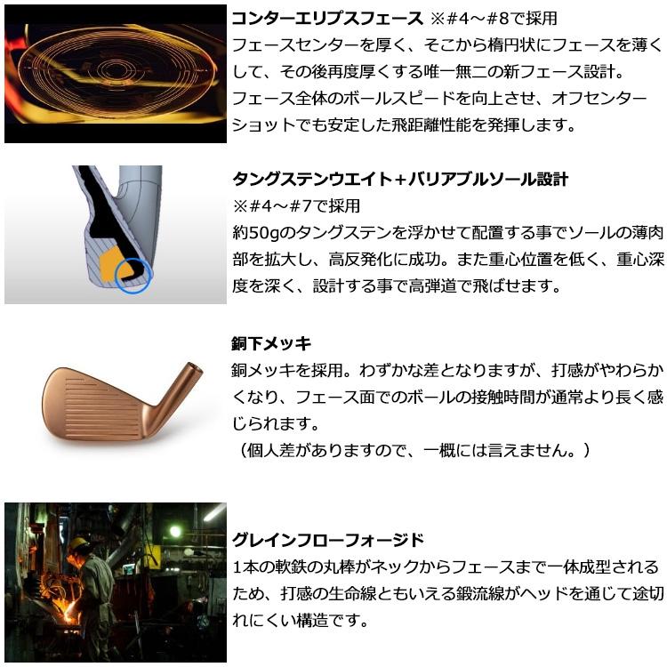 数量限定 ミズノ Mizuno Pro M-15 グレーIP仕上げ アイアン 6本セット MCI 80 カーボンシャフト 日本仕様 2026モデルの画像