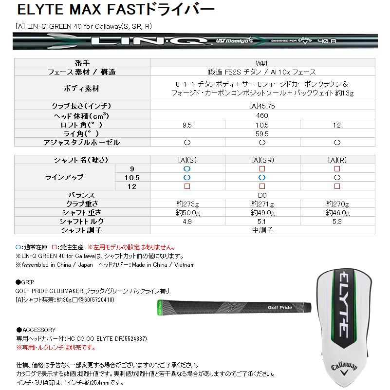 Callaway 【期間限定】 キャロウェイ エリート マックスファスト Callaway 【期間限定】 キャロウェイ エリート マックスファスト