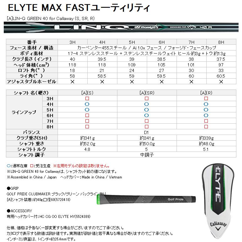 Callaway（キャロウェイ） (期間限定) エリート マックスファスト