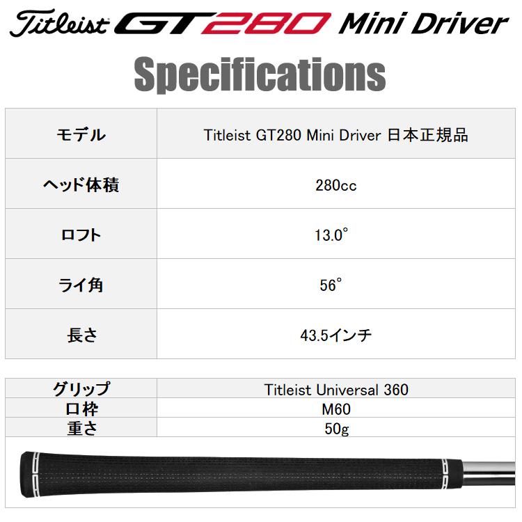 Titleist 【4月21日入荷分】 タイトリスト GT280 ミニ Titleist 【4月21日入荷分】 タイトリスト GT280 ミニ