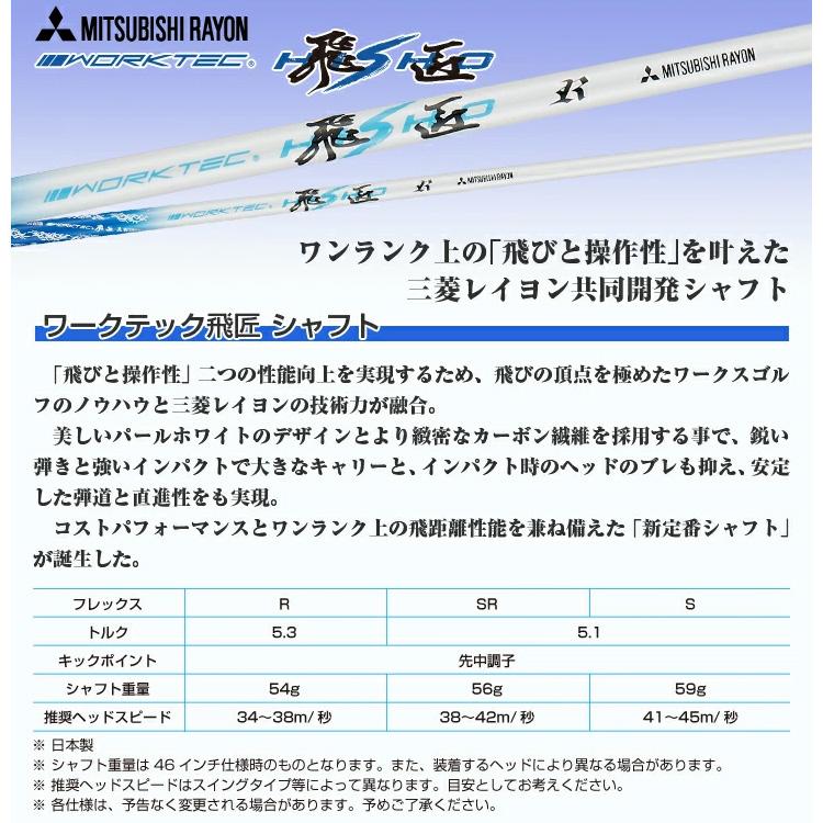(期間限定) ワークスゴルフ マキシマックス アイアン 6本セット（#5-9,PW）ワークテック飛匠シャフト仕様 (sbn)の画像