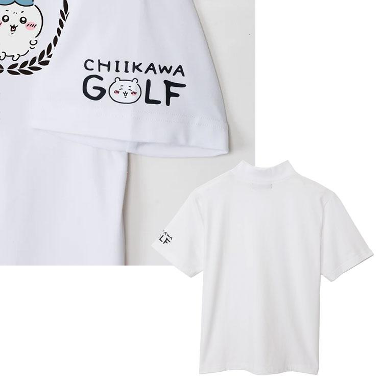 メール便対応) ちいかわゴルフ モックネック Tシャツ 男女両用 ユニ
