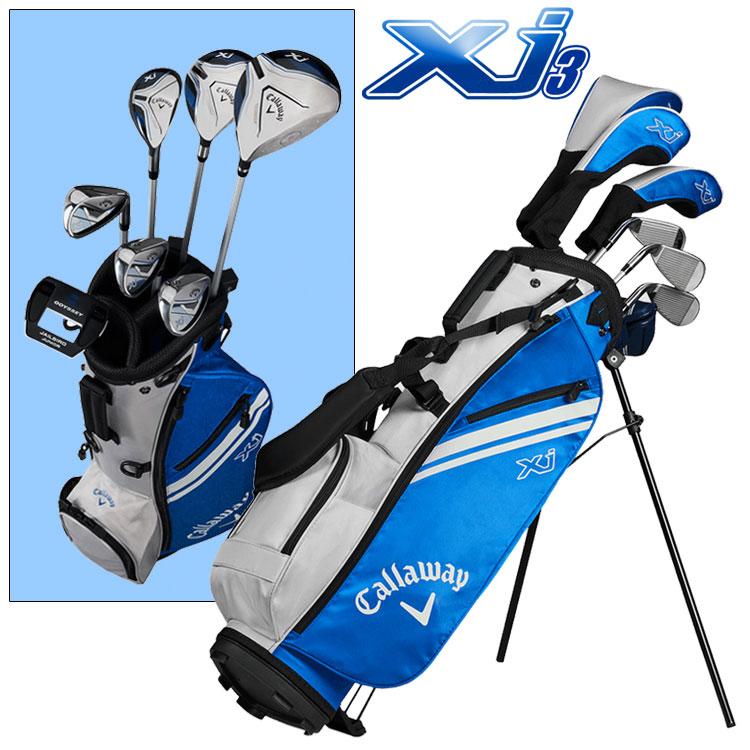 大人気 キャロウェイ XJ ジュニア ゴルフセット 7本セット　キャディバッグ付 Callaway（キャロウェイ） Xj-3 ジュニアセット 子供用 ゴルフクラブ 7