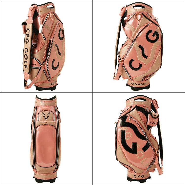CPG GOLF 【期間限定】 エナメル コンビ キャディバッグ 9.5型 CPG GOLF 【期間限定】 エナメル コンビ キャディバッグ 9.5型