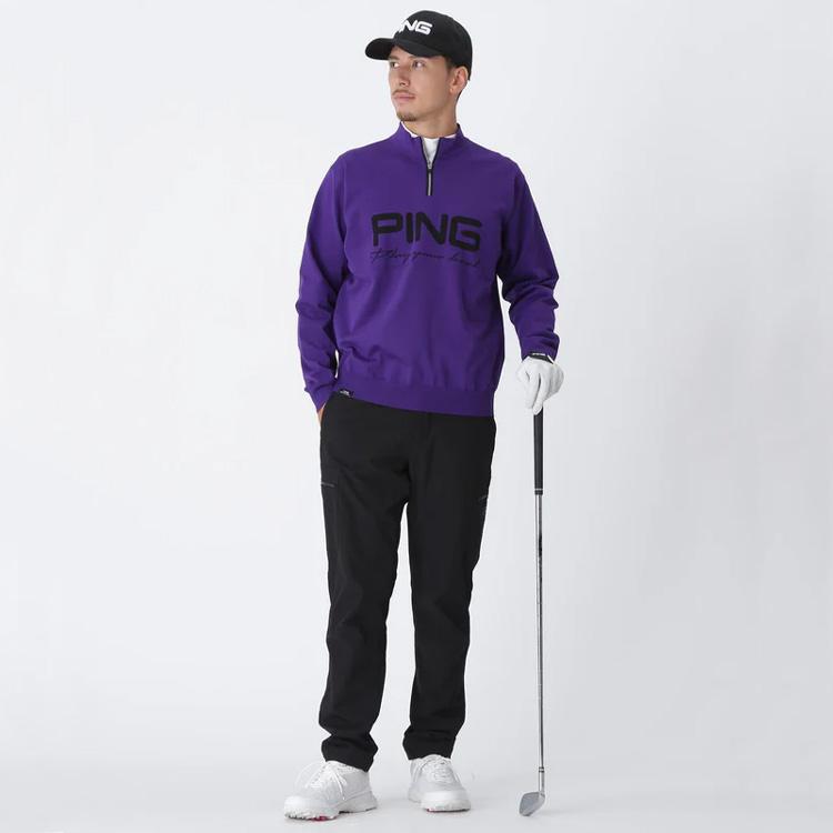 PING（ピン） ハーフジップハイネックニット メンズ 2025秋冬 ゴルフ