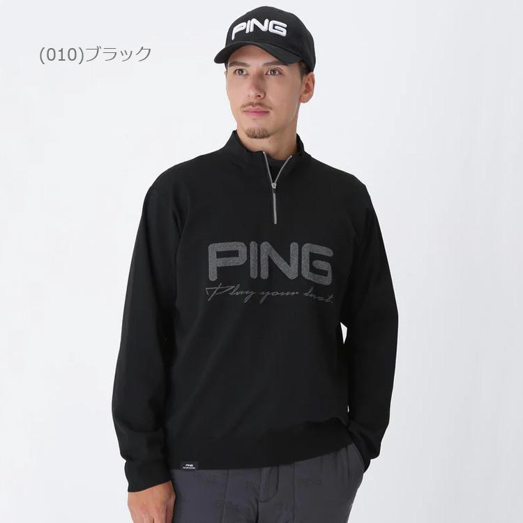 PING（ピン） ハーフジップハイネックニット メンズ 2025秋冬 ゴルフ
