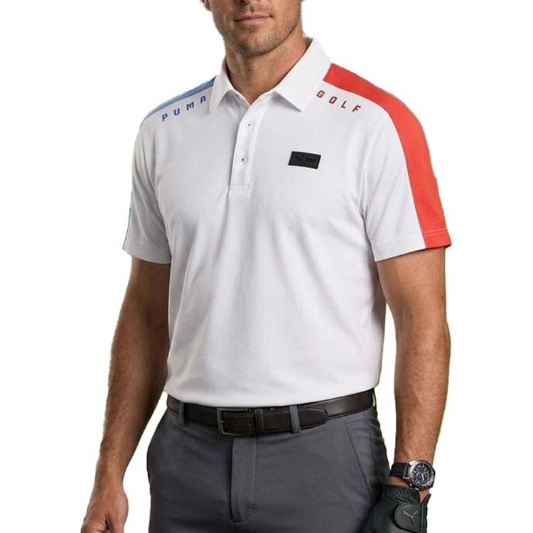PUMA（プーマ） ゴルフ ジャガード 半袖ポロシャツ メンズ 2026春夏