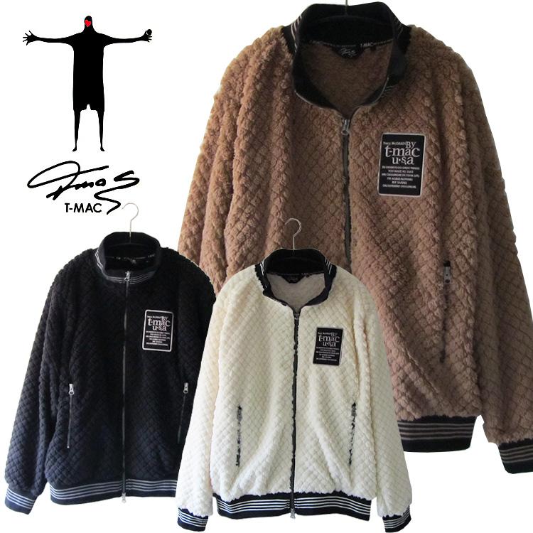 T-MAC ティーマック ゴルフ フリースボアブルゾン メンズ 2025秋冬 ゴルフウェア 7415312124 T-MAC（ティーマック） ゴルフ フリースボアブルゾン メンズ 2025秋冬