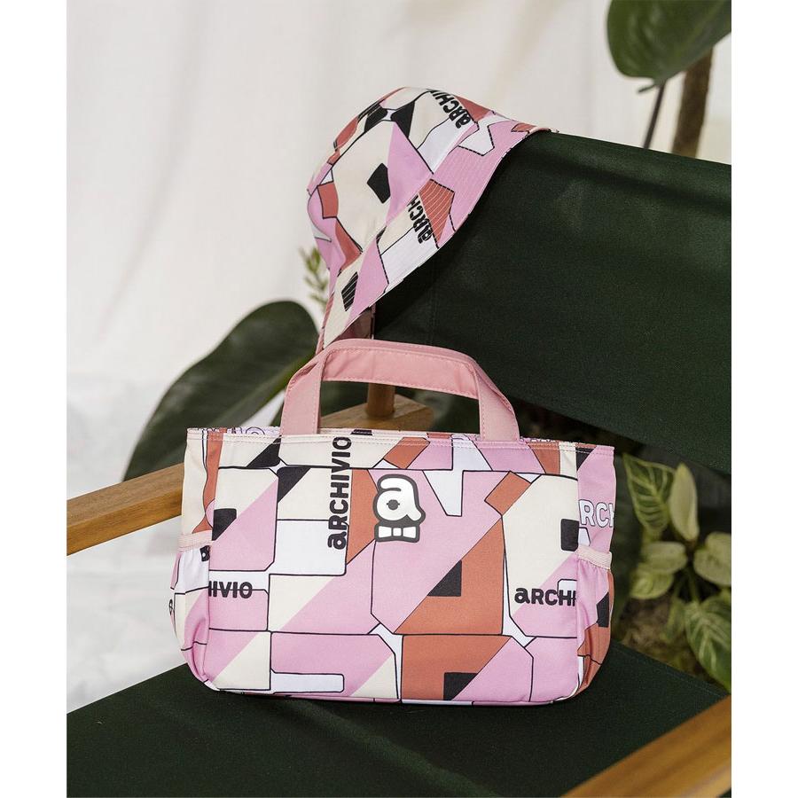 アルチビオのブロッキングレトロ総柄バッグ　ゴルフカートバッグ archivio（アルチビオ） 春夏 ゴルフ カートバッグ ゴルフバッグ