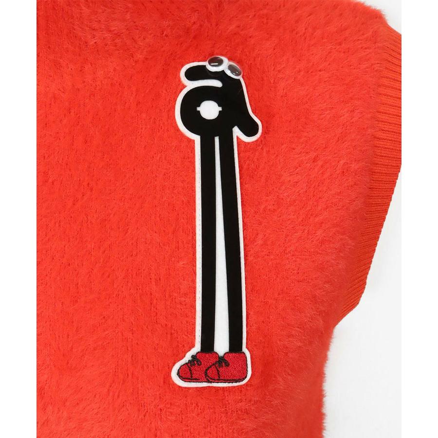 アルチビオ　ベスト　フード archivio アルチビオ 秋冬 ゴルフ フード付きハーフジップニット