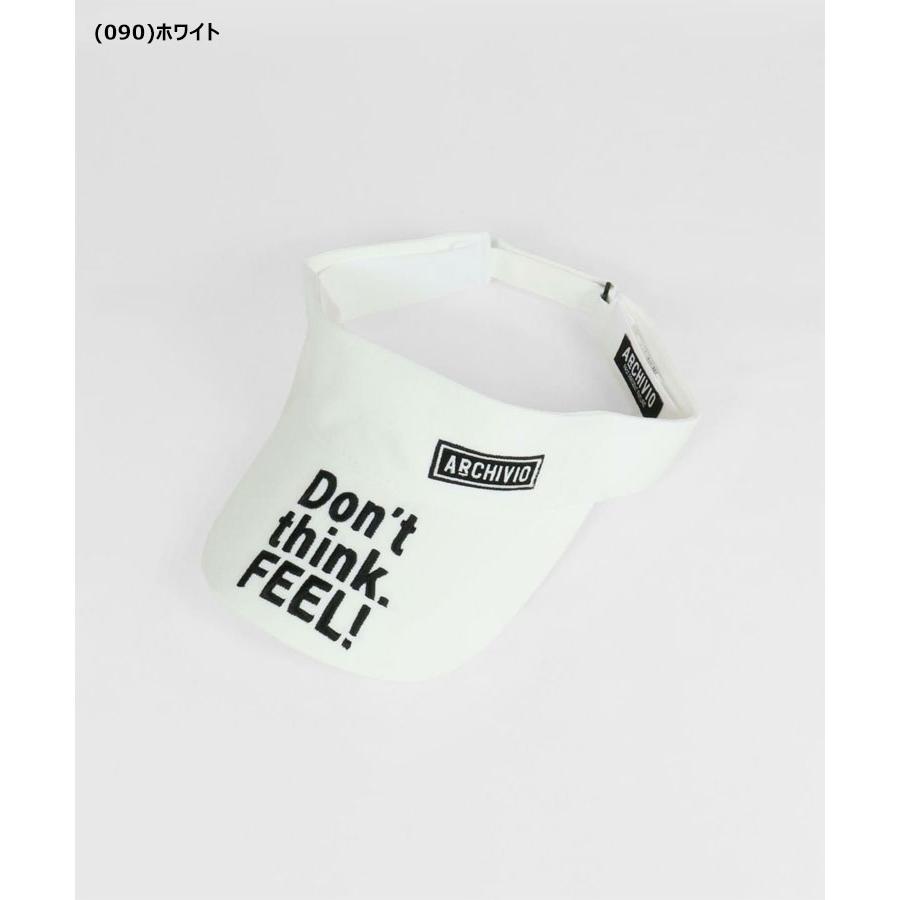 archivio（アルチビオ） 秋冬 ゴルフ 刺繍サンバイザー 帽子 メンズ