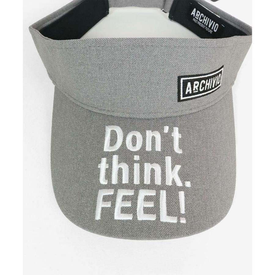 archivio（アルチビオ） 秋冬 ゴルフ 刺繍サンバイザー 帽子 メンズ
