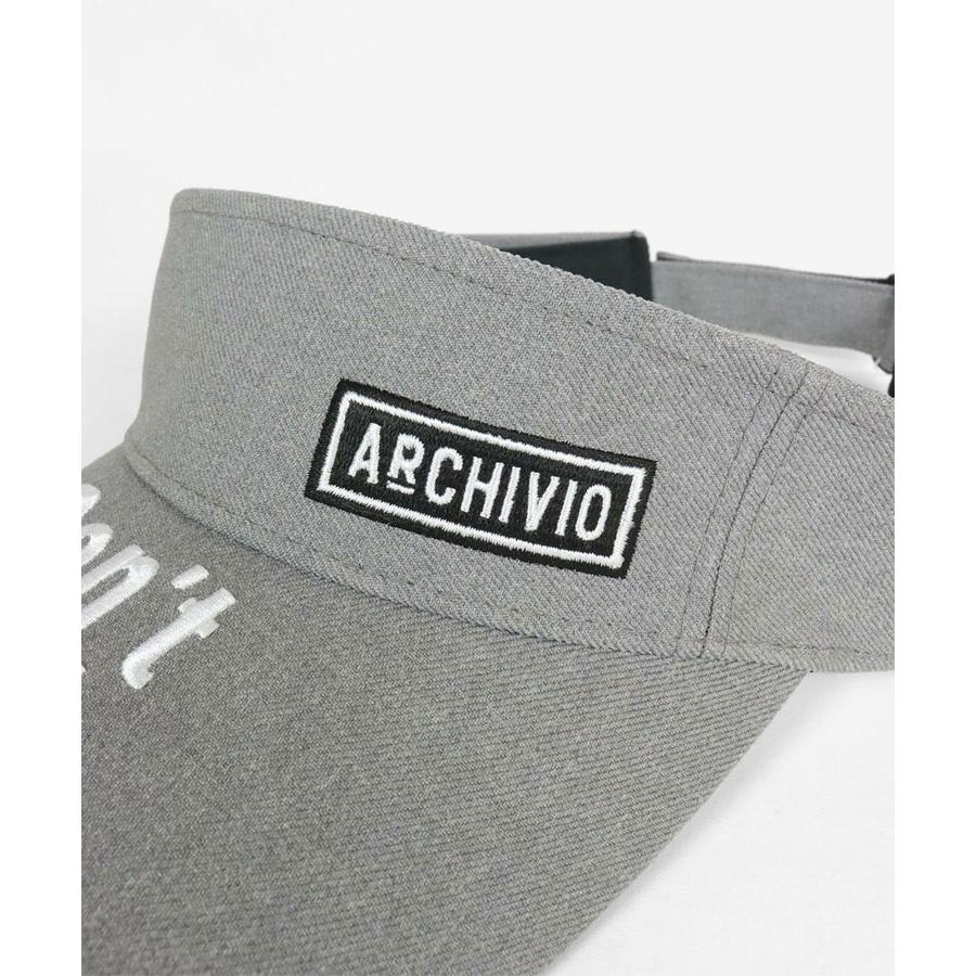 archivio（アルチビオ） 秋冬 ゴルフ 刺繍サンバイザー 帽子 メンズ