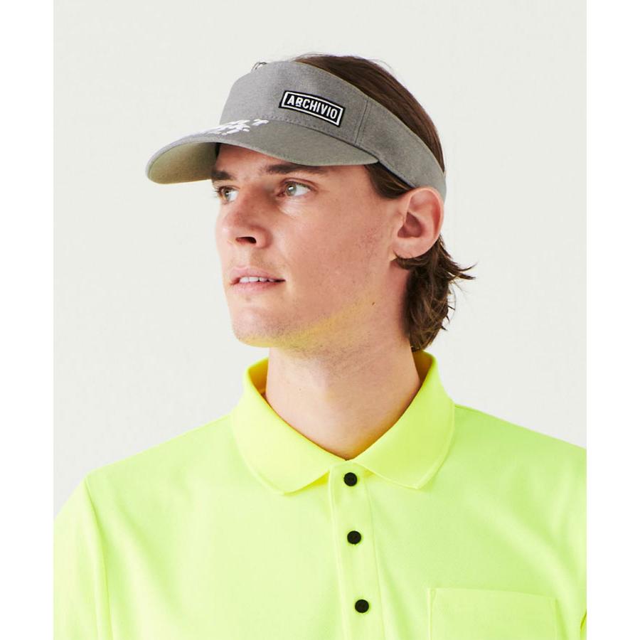 archivio（アルチビオ） 秋冬 ゴルフ 刺繍サンバイザー 帽子 メンズ