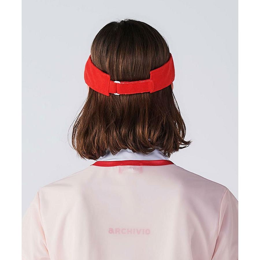 archivio（アルチビオ） 春夏 ゴルフ 刺繍パイル地サンバイザー