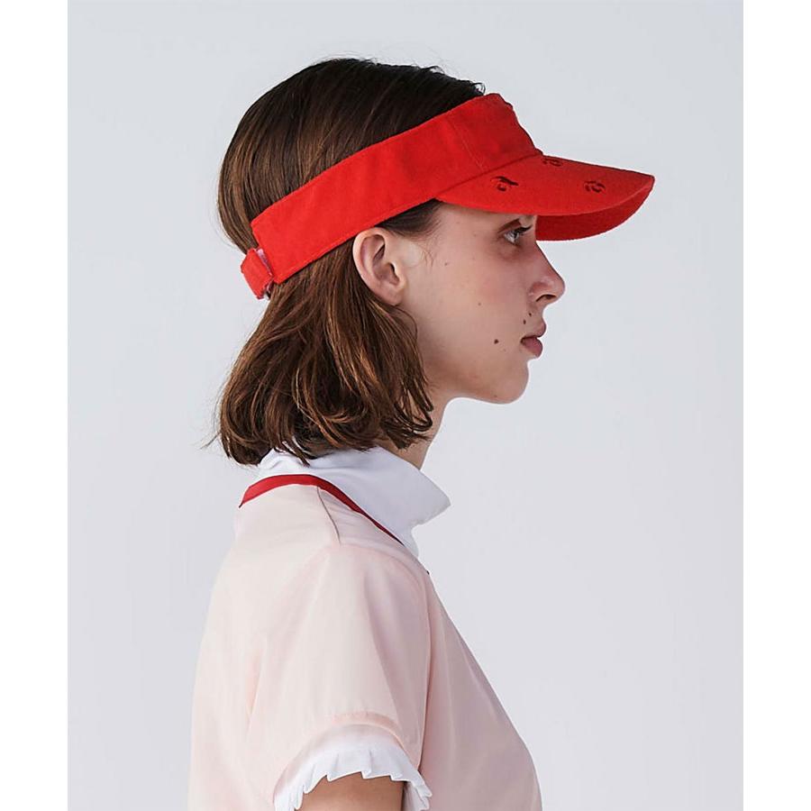 archivio（アルチビオ） 春夏 ゴルフ 刺繍パイル地サンバイザー