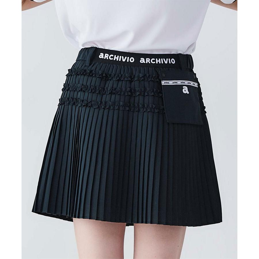 アルチビオ　スカート archivio アルチビオ 春夏 ゴルフ ミニプリーツ撥水通気スカート