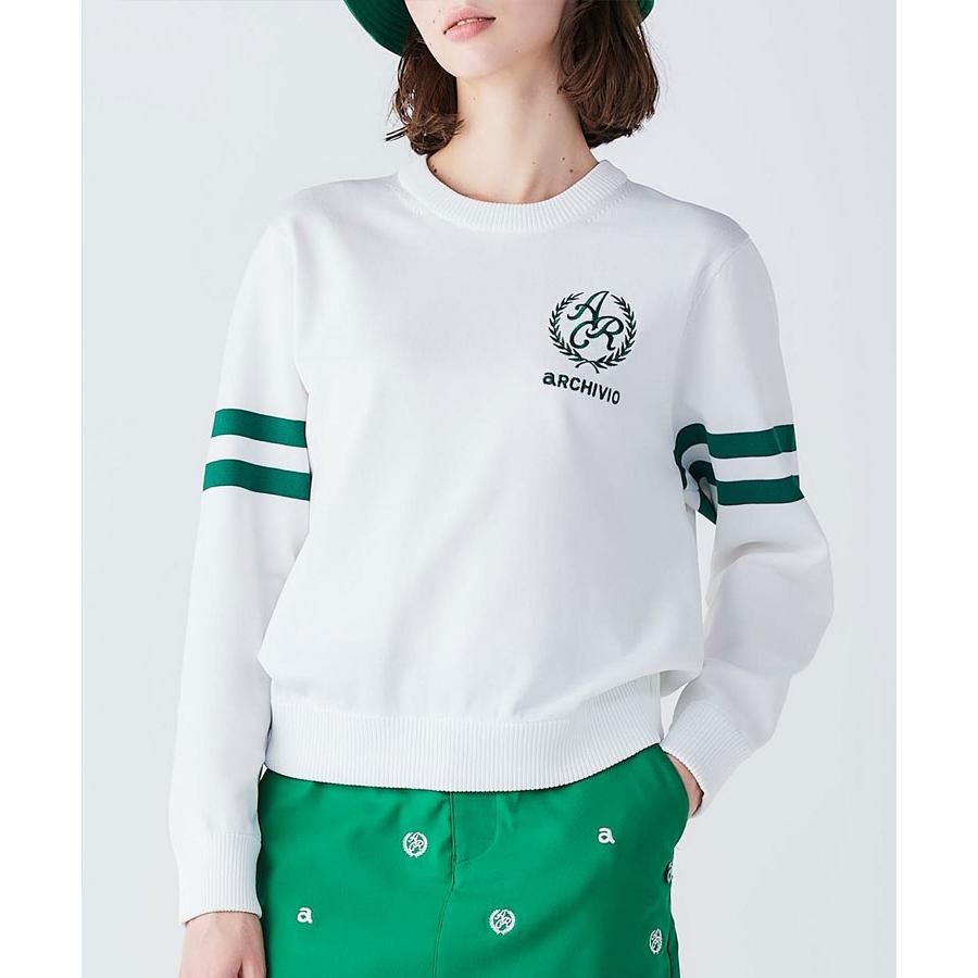 archivio（アルチビオ） 春夏 ゴルフ エンブレム風ロゴニット