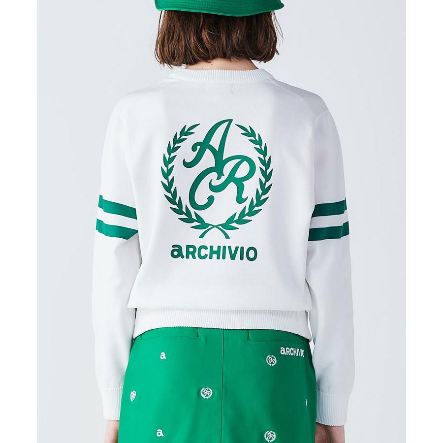 archivio アルチビオ 春夏 ゴルフ エンブレム風ロゴニット