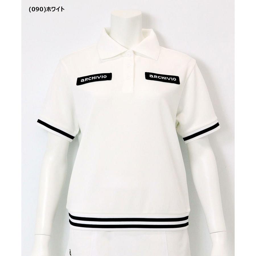 archivio（アルチビオ） 春夏 ゴルフ ライン切替UV冷感ポロシャツ