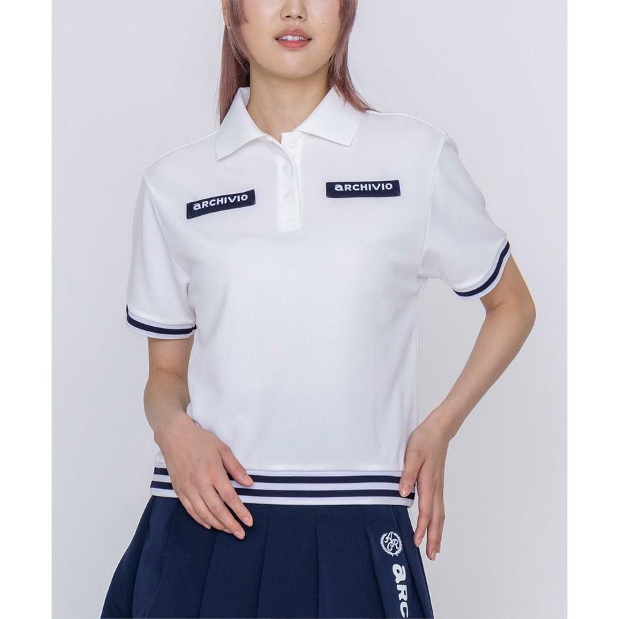アルチビオ 春夏 ゴルフ ライン切替UV冷感ポロシャツ レディース A459315 archivio（アルチビオ） 春夏 ゴルフ ライン切替UV冷感ポロシャツ
