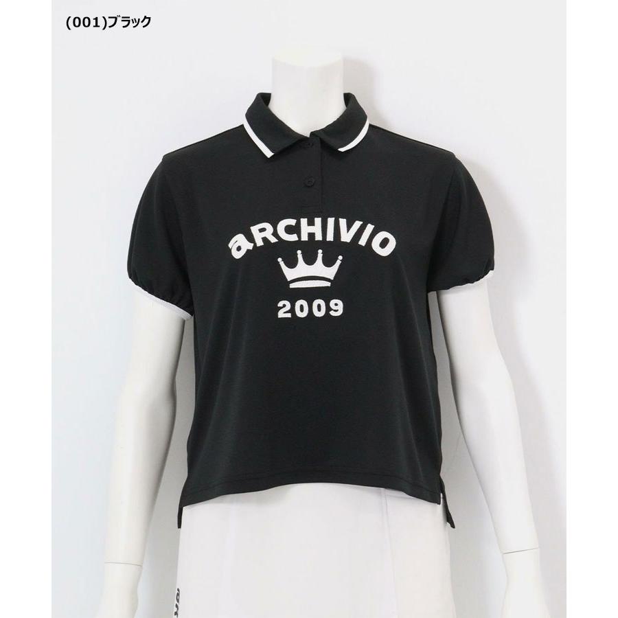archivio（アルチビオ） 春夏 ゴルフ パフスリーブUVポロシャツ