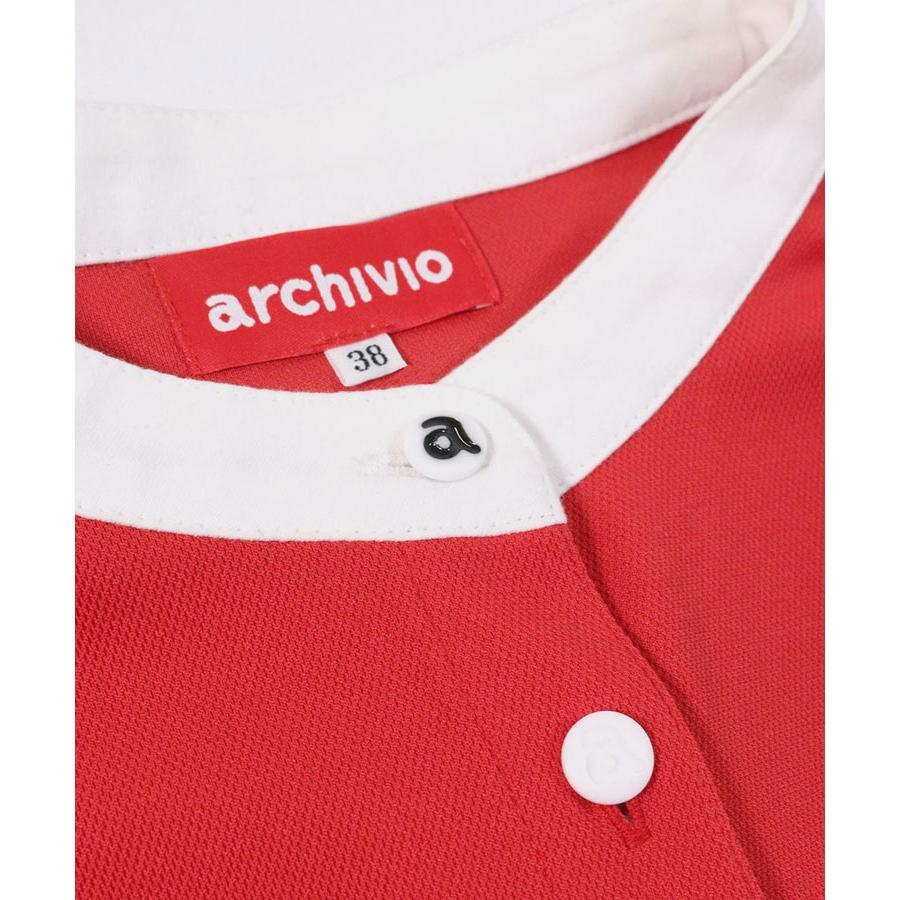 archivio（アルチビオ） 春夏 ゴルフ スカラップ袖UVプルオーバー