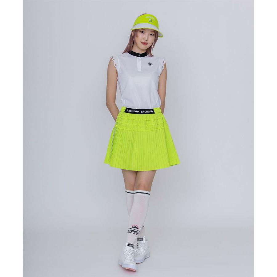 archivio（アルチビオ） 春夏 ゴルフ スカラップ袖UVプルオーバー