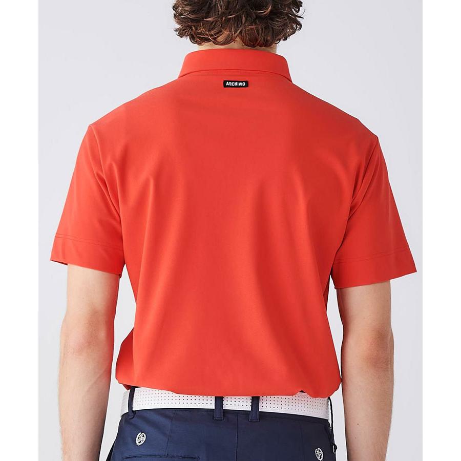 archivio アルチビオ 春夏 ゴルフ UV速乾刺繍ポロシャツ 半袖