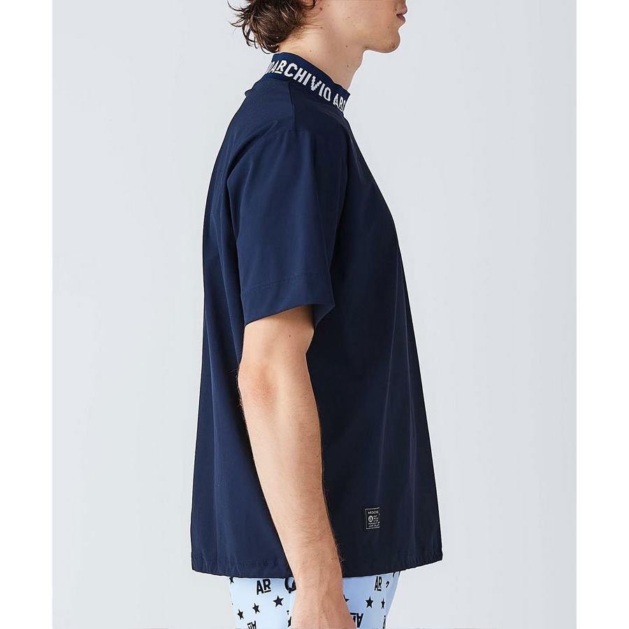 archivio アルチビオ 春夏 ゴルフ ロゴネック半袖プルオーバー 半袖