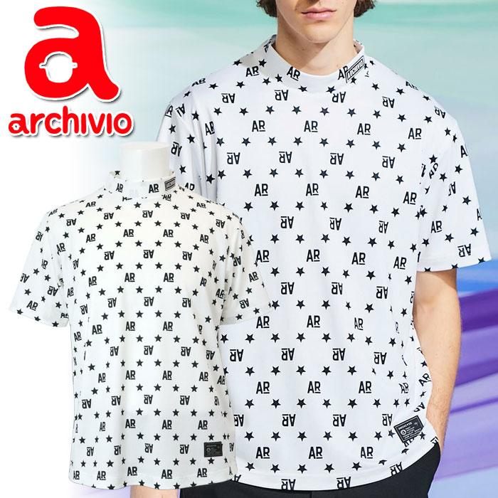 archivio（アルチビオ） 春夏 ゴルフ UV総柄プリントプルオーバー 半袖