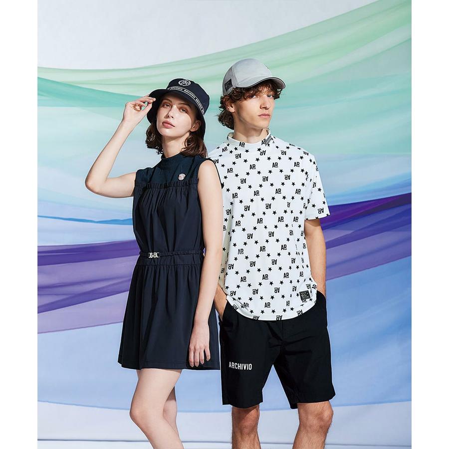 archivio アルチビオ 春夏 ゴルフ UV総柄プリントプルオーバー