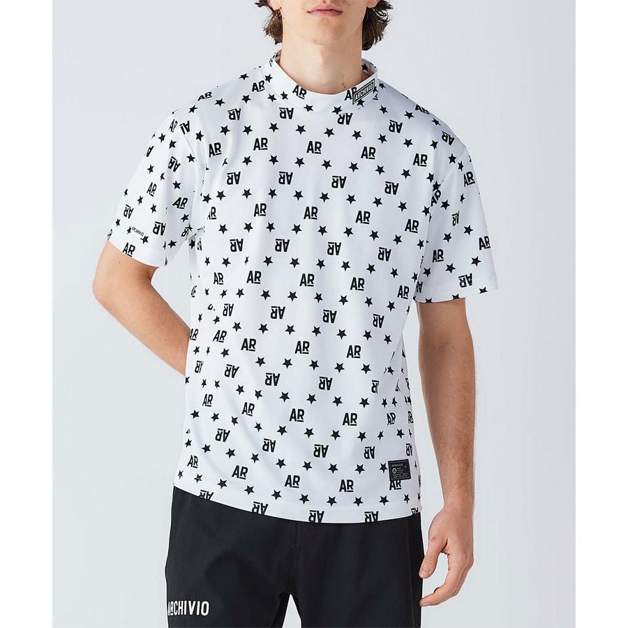 archivio（アルチビオ） 春夏 ゴルフ UV総柄プリントプルオーバー 半袖