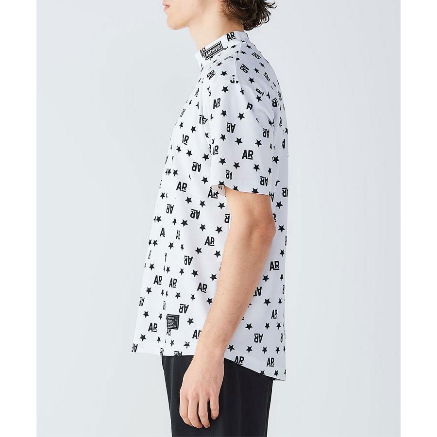 archivio（アルチビオ） 春夏 ゴルフ UV総柄プリントプルオーバー 半袖