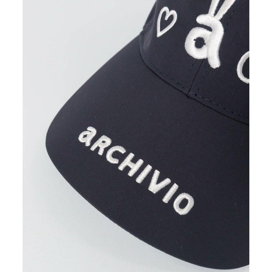 アルチビオ 秋冬 ゴルフ ウサロゴ刺繍はっ水キャップ レディース A510801 archivio（アルチビオ） ゴルフ ウサロゴ刺繍はっ水キャップ