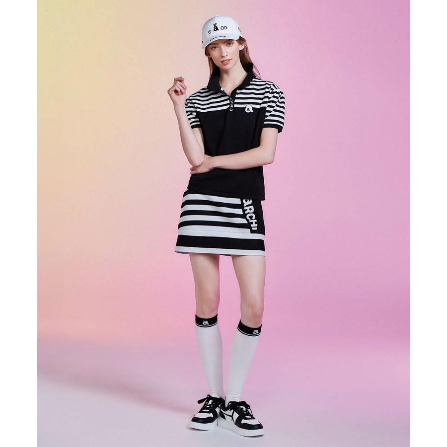 ARCHIVIO アルチビオ セットアップ　総柄　レディース　ゴルフ　上下　36 archivio（アルチビオ） ゴルフ ウサロゴ刺繍はっ水キャップ