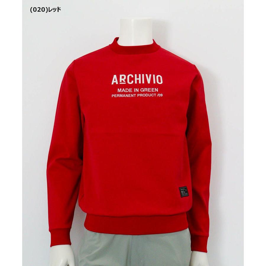 アルチビオ 秋冬 ゴルフ フロント刺繍UVダンボールプルオーバー 長袖 メンズ A529805 archivio（アルチビオ） ゴルフ フロント刺繍UVダンボールプルオーバー