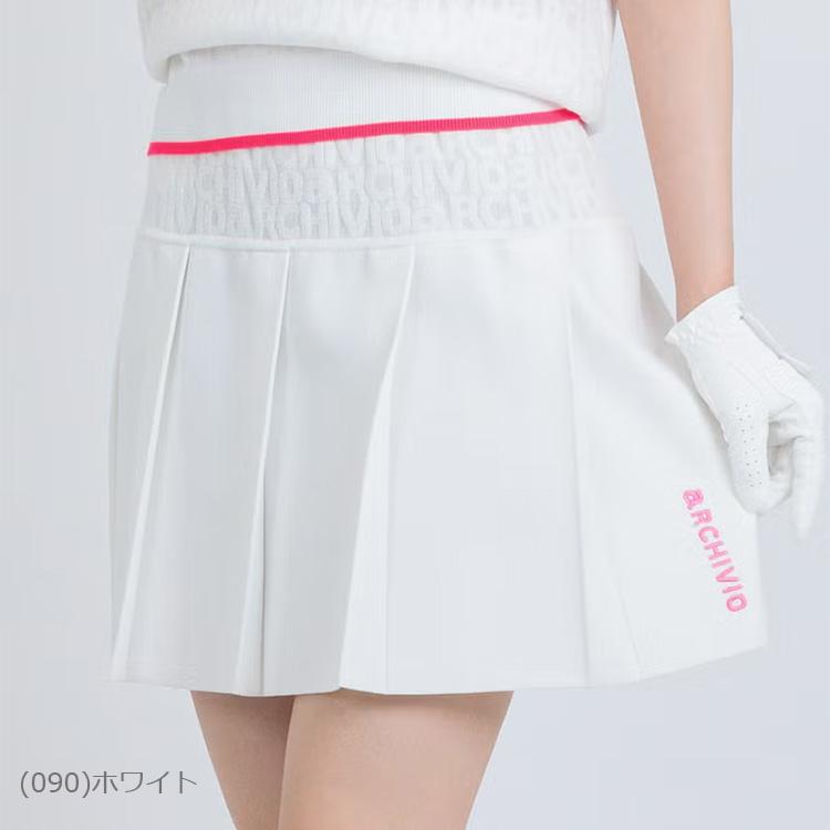 archivio（アルチビオ） ジャガードロゴプリーツ切替スカート
