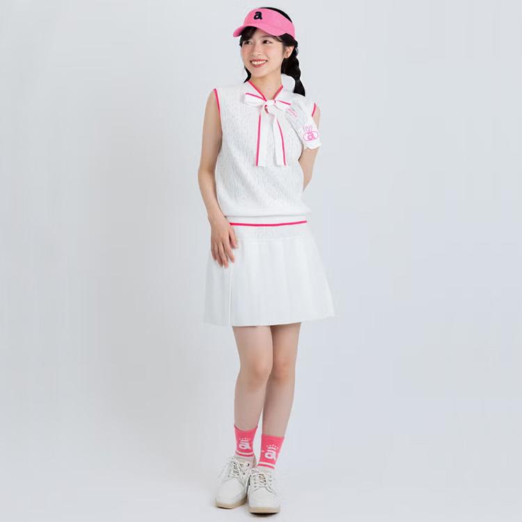 archivio（アルチビオ） ジャガードロゴプリーツ切替スカート