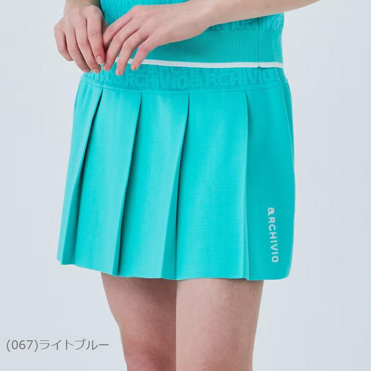 archivio（アルチビオ） ジャガードロゴプリーツ切替スカート