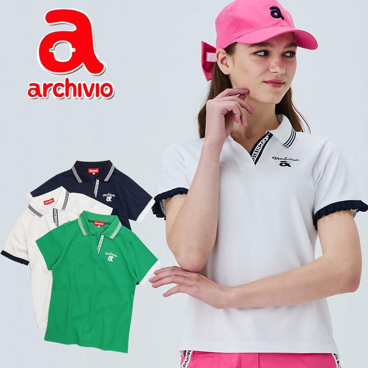 archivio（アルチビオ） スキッパー襟速乾ポロシャツ レディース 2026